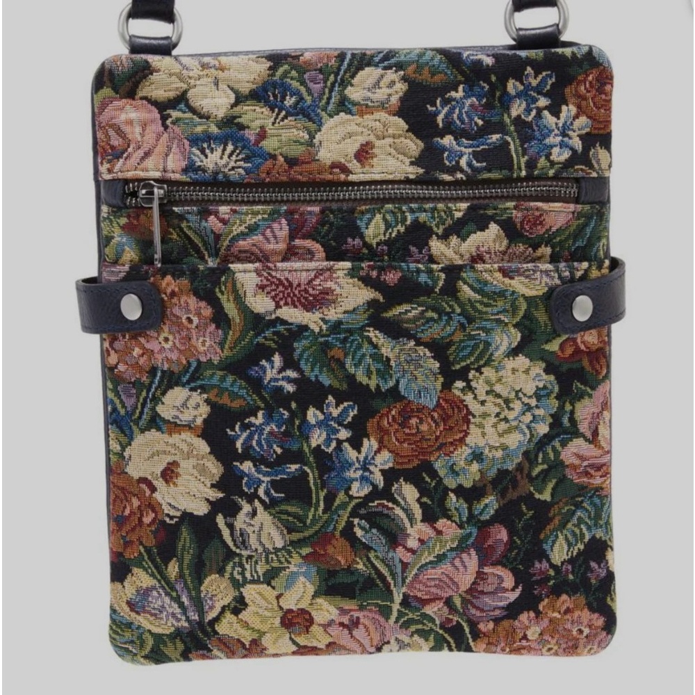 Patricia Nash Prizzi tapestry and leather crossbody NWOT NEVER USED